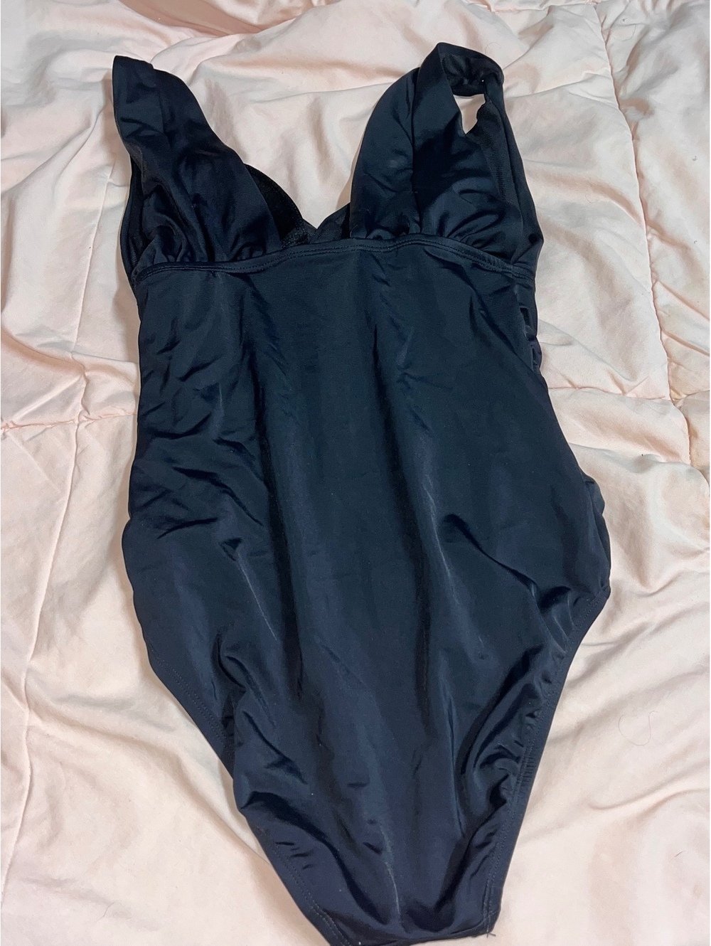 Time and Tru black one piece swimsuit